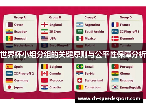 世界杯小组分组的关键原则与公平性保障分析
